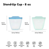 Tot Silicone Reusable Bag - 2-Piece Stand-Up Cup Set