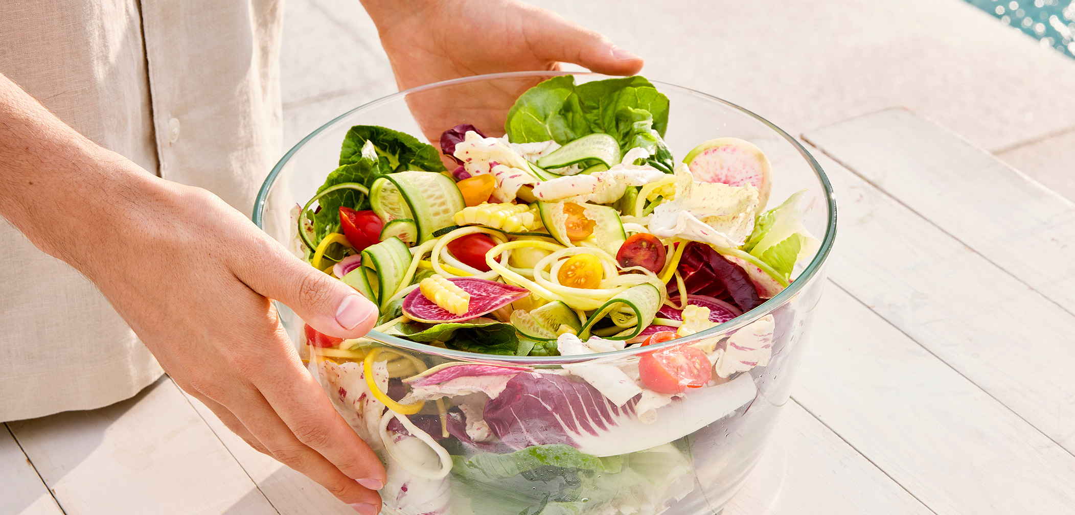 celebrate summer chunky green salad